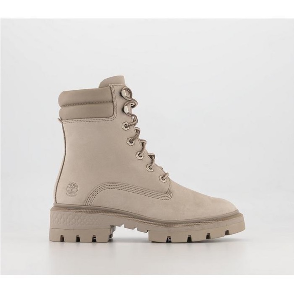Timberland Cortina Valley 6-Inch Waterproof Boot Taupe Grey Tan Boots sz 8.5